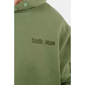 Sweatshirt à capuche brodé Sixth June The Fear image-3