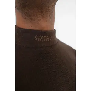 Maglione in maglia con logo ricamato Sixth June image-6