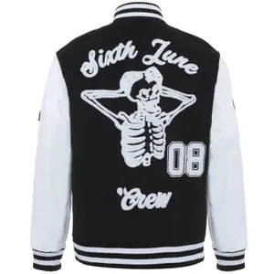 Casaco com logo de caveira universitário Sixth June image-4