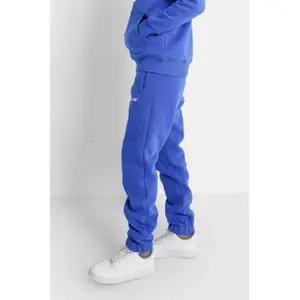 Fleece-lined jogging trousers with embroidered logo Sixth June image-5