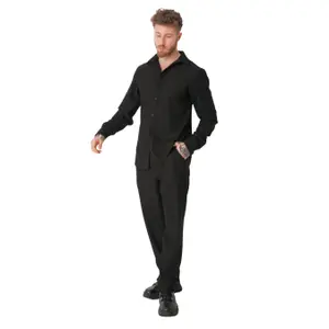 Calças fluidas plissadas Sixth June