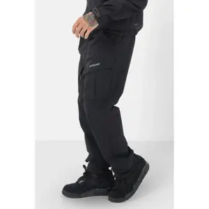 Calças cargo de nylon com código QR Sixth June image-3