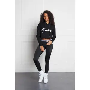 Felpa corta con cappuccio da donna Sixth June W2406CSW image-1