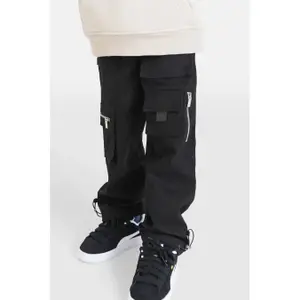 Kids' zip-up multi-pocket cargo trousers Sixth June image-1