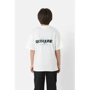 Kids lightning print logo t-shirt Sixth June image-2