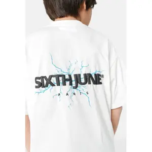 Kids lightning print logo t-shirt Sixth June image-4