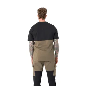 T-shirt regular bicolor com logotipo bordado Sixth June image-2