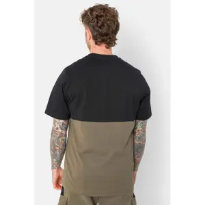 T-shirt regular bicolor com logotipo bordado Sixth June image-4