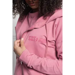 Regular fit zip-up hoodie for women Sixth June image-4