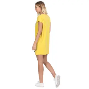 Abito t-shirt strappato con anelli donna Sixth June image-1