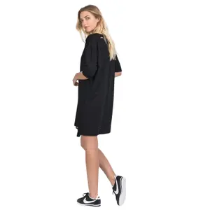 Abito t-shirt strappato con logo donna Sixth June image-3