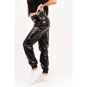 Women's faux leather cargo trousers Sixth June image-3