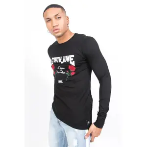 T-shirt amore violenza maniche lunghe Sixth June image-3