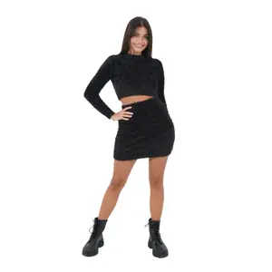 Mini gonna pelosa da donna Sixth June image-1