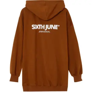 Felpa oversize con cappuccio da donna Sixth June image-3