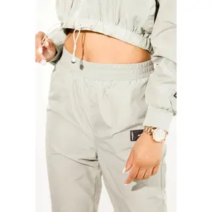 Pantaloni da jogging in nylon con tasche donna Sixth June image-4