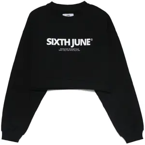 Felpa con logo stampato donna Sixth June image-0