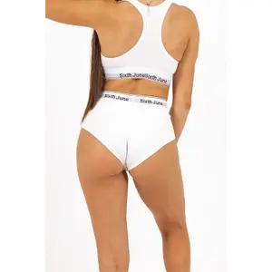 Pantalón corto de tiro alto mujer Sixth June image-4