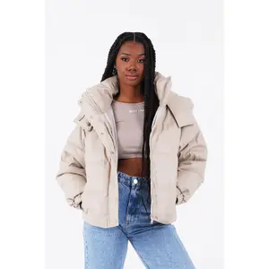 Abrigo de piel sintética para mujer Sixth June image-1