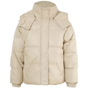 Abrigo de piel sintética para mujer Sixth June image-0