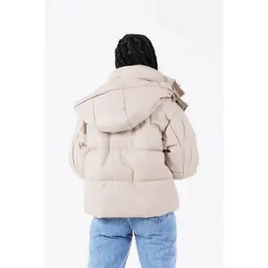 Abrigo de piel sintética para mujer Sixth June image-5