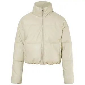 Doudoune simili cuir femme Sixth June image-0