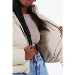 Doudoune simili cuir femme Sixth June image-6