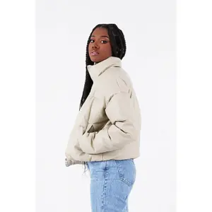 Doudoune simili cuir femme Sixth June image-5