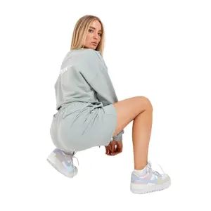 Camiseta corta con logo simple mujer Sixth June image-6