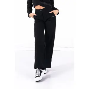 Pantaloni larghi in tela per donna Sixth June image-2