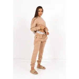 Pantaloni da jogging soft con logo ricamato Sixth June image-3