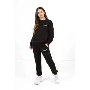 Pantaloni da jogging soft con logo ricamato Sixth June image-1
