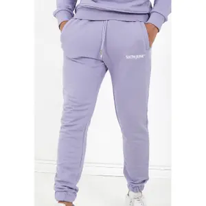 Pantaloni da jogging soft con logo ricamato Sixth June image-3