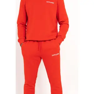 Pantaloni da jogging soft con logo ricamato Sixth June image-5
