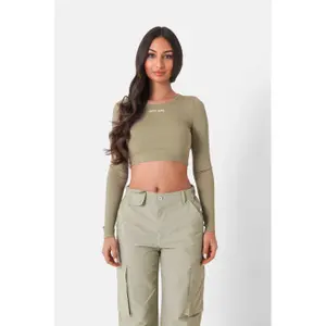 Brassiere de mangas longas com costas nuas para mulher Sixth June image-2