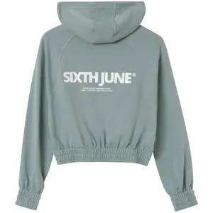 Felpa con cappuccio e logo da donna Sixth June image-2
