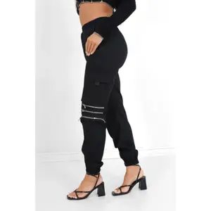 Pantalón cargo de múltiples bolsillos para mujer Sixth June image-5