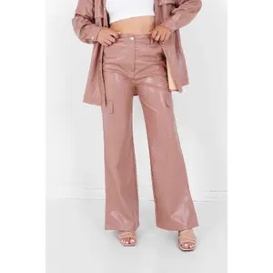 Pantaloni in similpelle donna Sixth June image-1