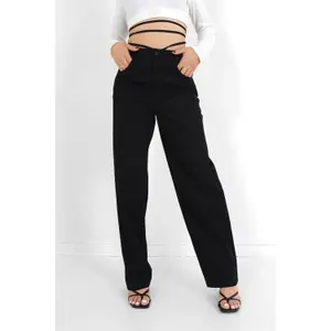 Pantaloni con cordini donna Sixth June image-2