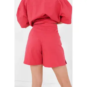 Pantalones cortos con logo bordado para mujer Sixth June image-4