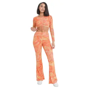 Pantaloni in rete donna Sixth June Flare image-1