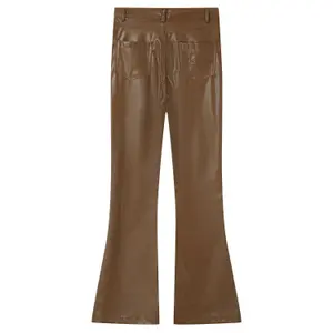 Women's Faux Leather Trousers Sixth June Flare image-3