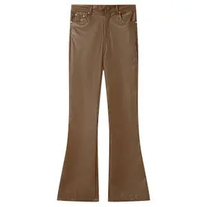 Women's Faux Leather Trousers Sixth June Flare