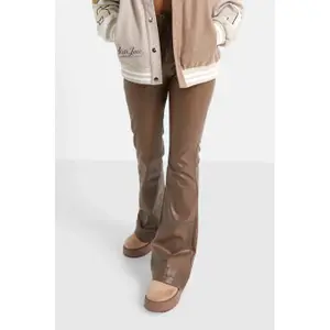 Women's Faux Leather Trousers Sixth June Flare image-2