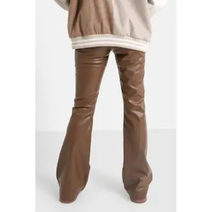Women's Faux Leather Trousers Sixth June Flare image-4