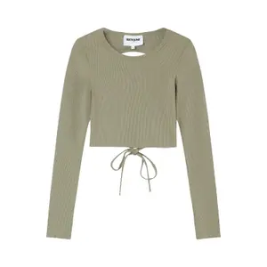 Brassière manches longues dos ouvert femme Sixth June image-0