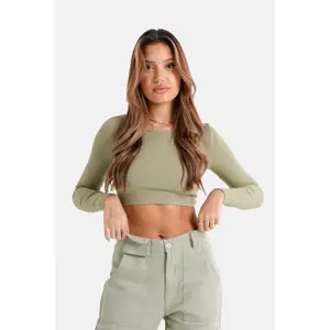 Brassière manches longues dos ouvert femme Sixth June image-2