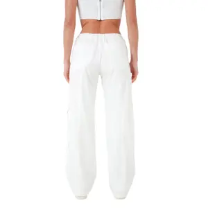 Pantalones cargo fluidos forrados mujer Sixth June image-2