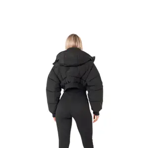 Women's Sixth June Cropped Hooded Puffer image-2