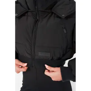 Women's Sixth June Cropped Hooded Puffer image-3